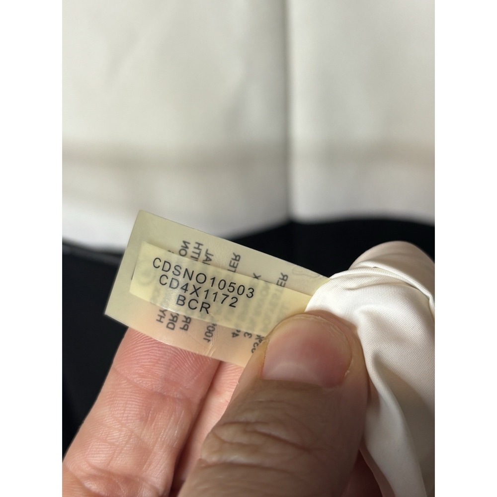 New Calvin Klein A line Fit & Flare Pleated Dress Color Block Black White, 12 - Picture 8 of 8